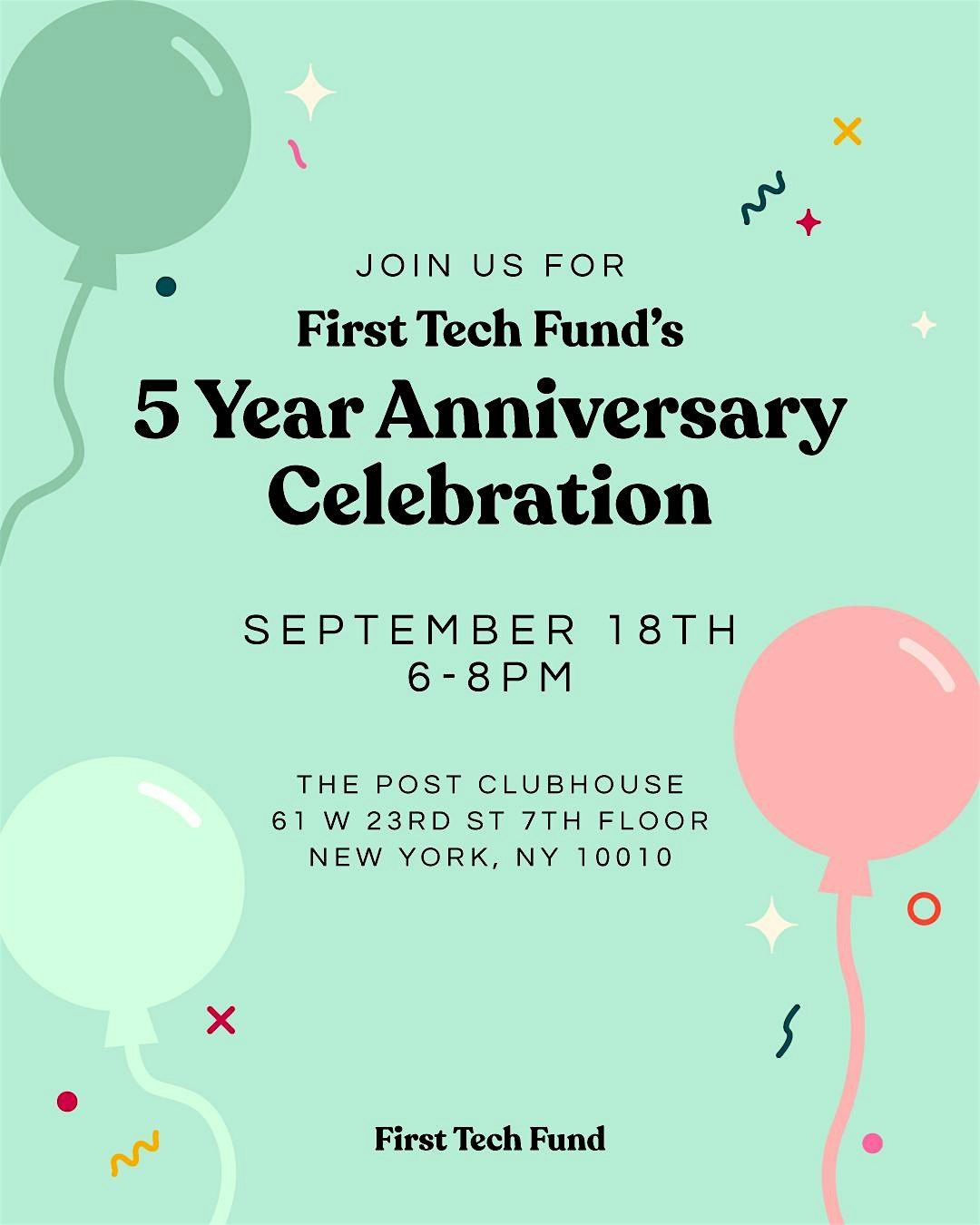 First Tech Fund\u2019s 5 Year Celebration