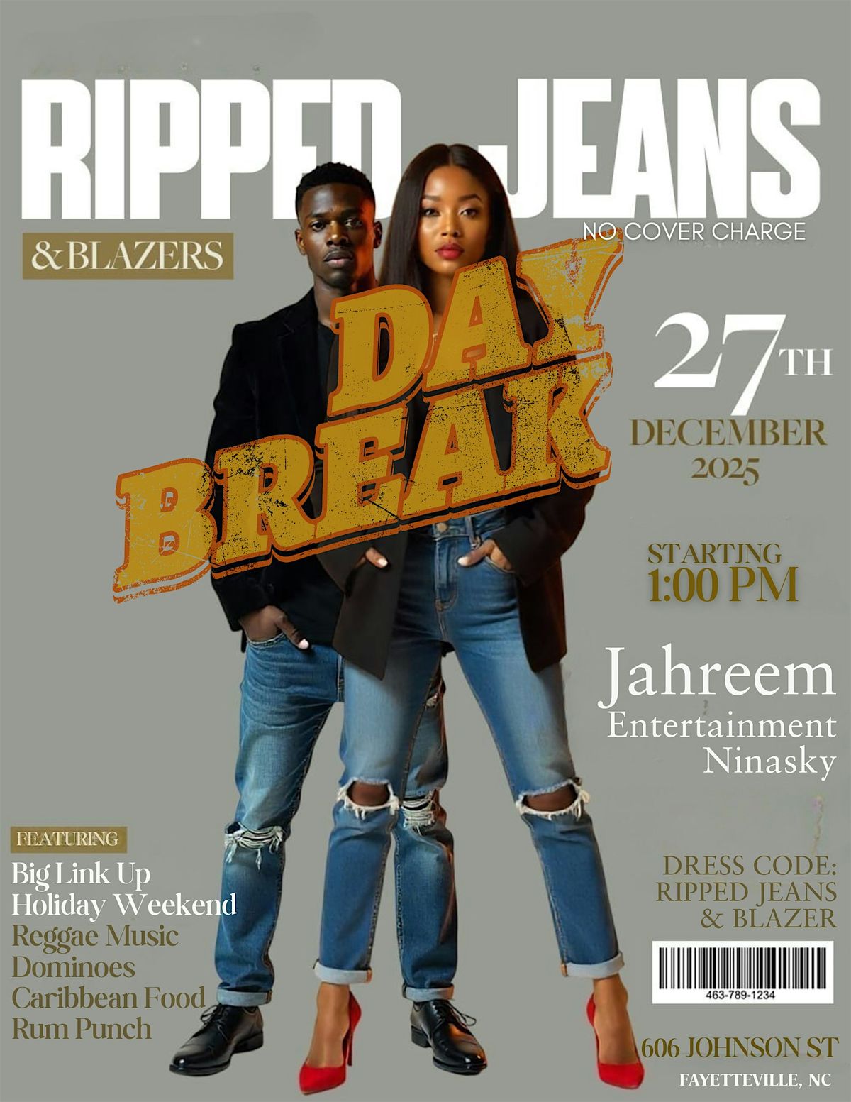 RIPPED JEANS & BLAZER DAYBREAK