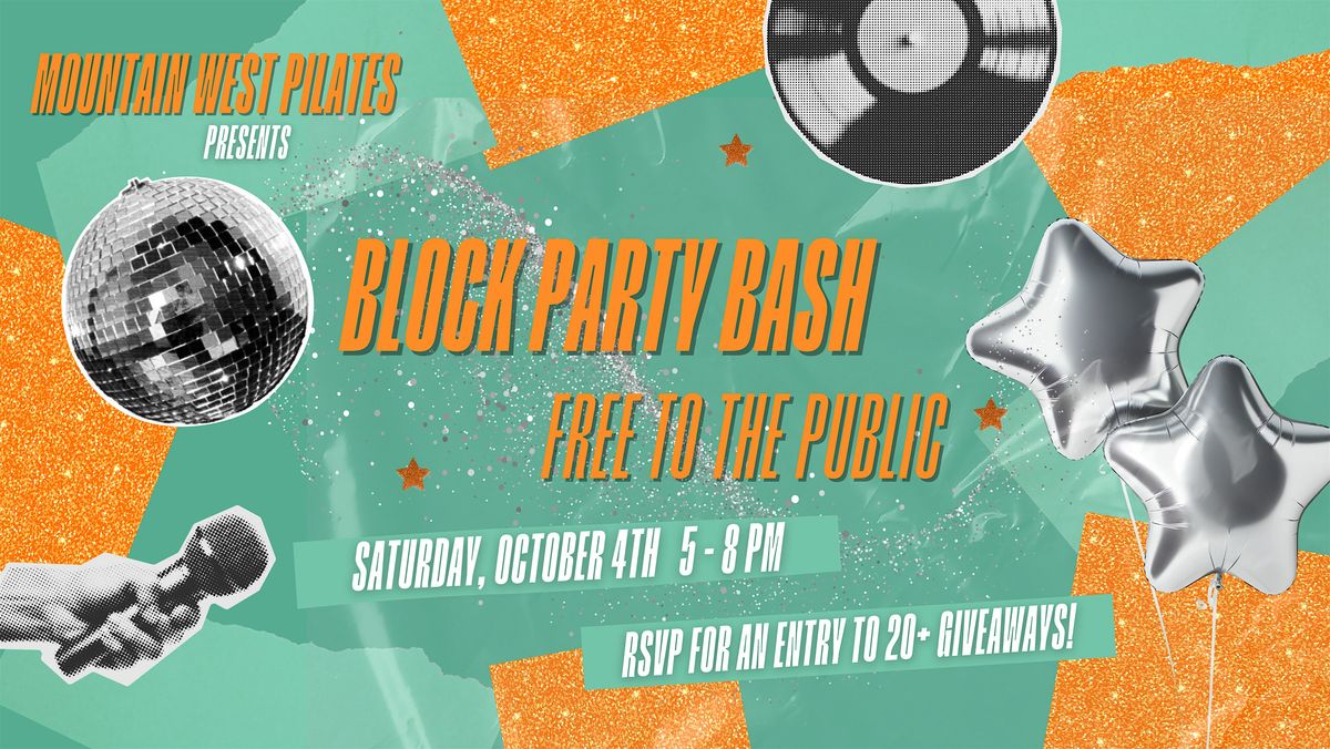 FREE Community Block Party at Mountain West Pilates- PG