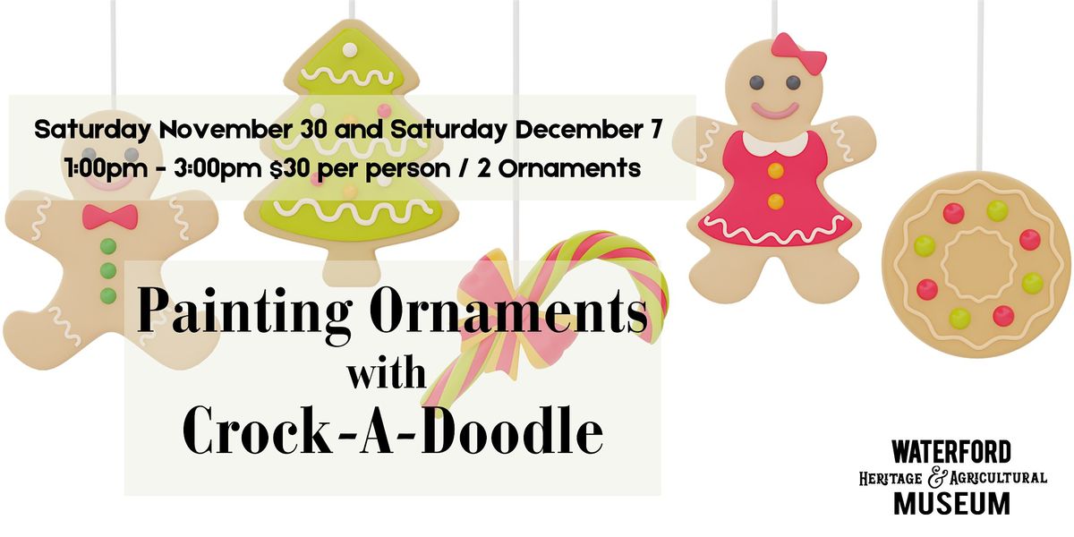 Painting Ornaments with Crock A Doodle