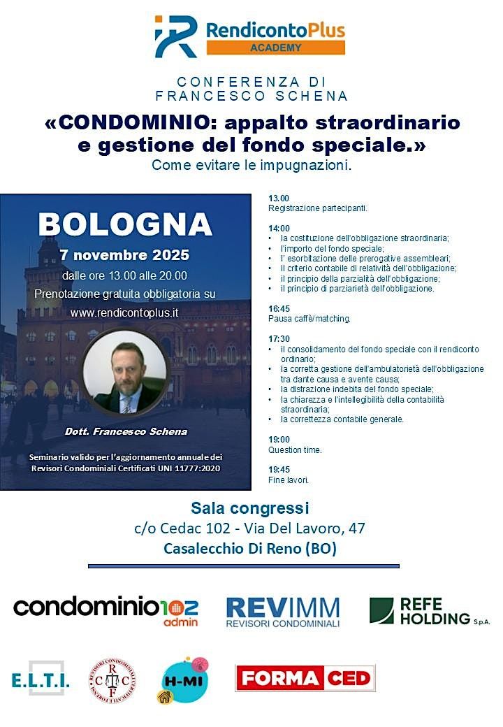 \u00abCONDOMINIO: appalto straordinario e gestione del fondo speciale.\u00bb