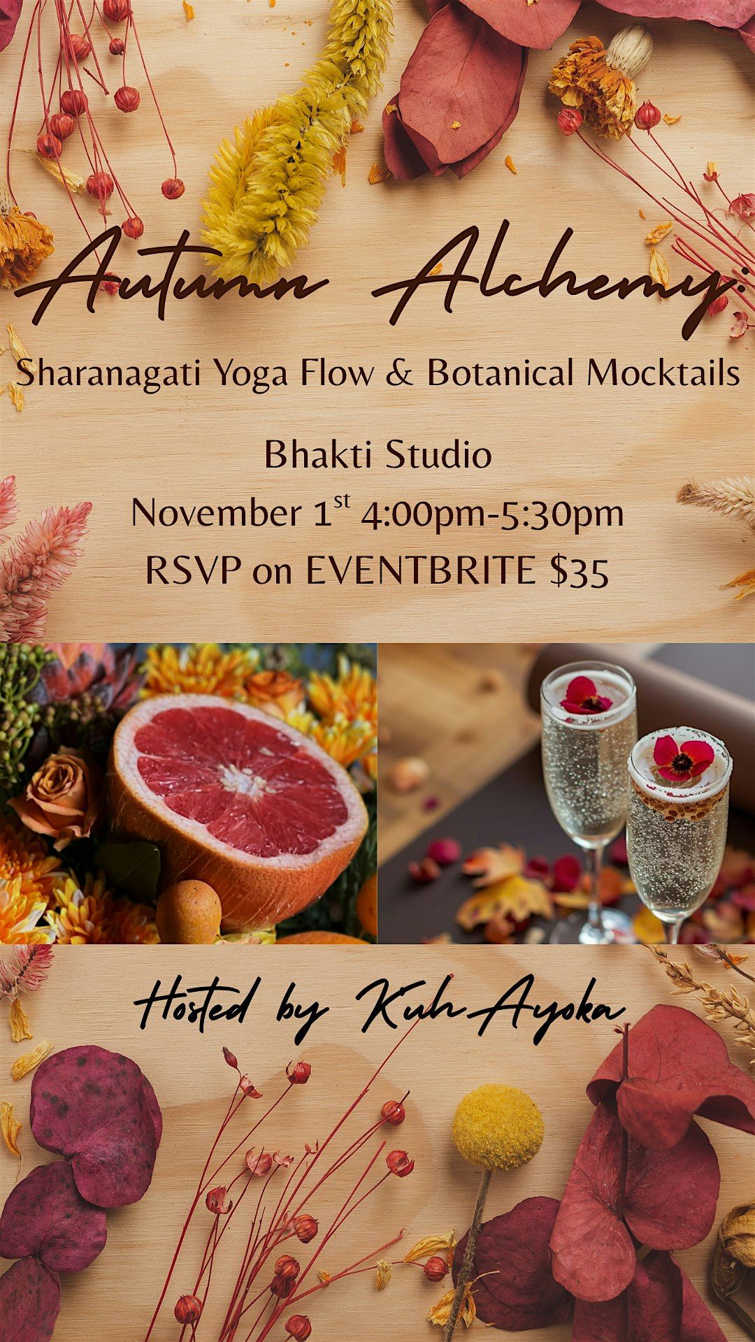 Autumn Alchemy: Sharanagati Yin Yoga Flow & Botanical Mocktails