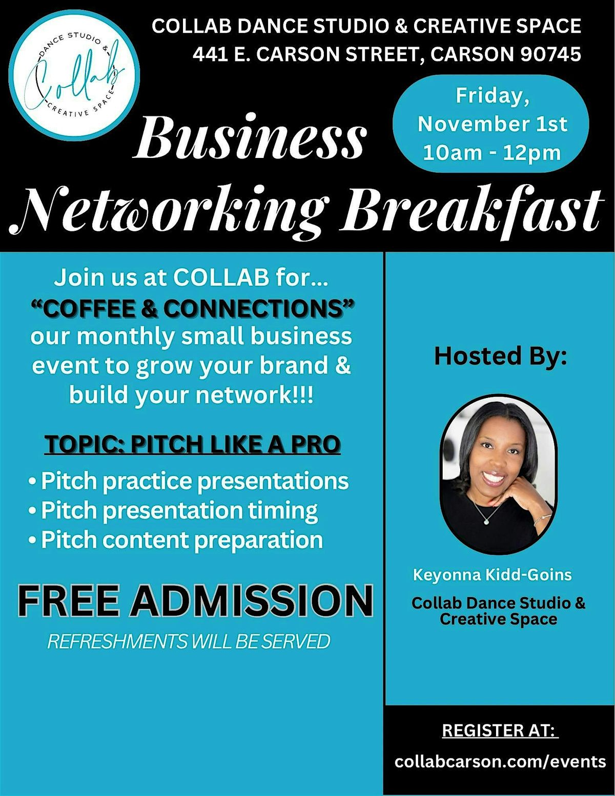 Business Networking Breakfast: Pitch Like A Pro