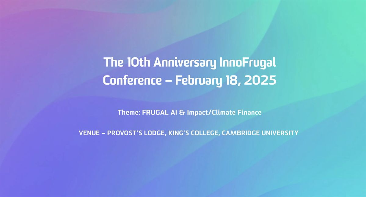 InnoFrugal - 10 Year Anniversary Event