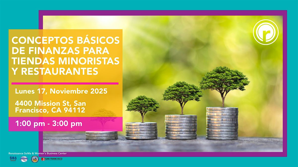 Conceptos b\u00e1sicos de Finanzas para Tiendas Minoristas y Restaurantes