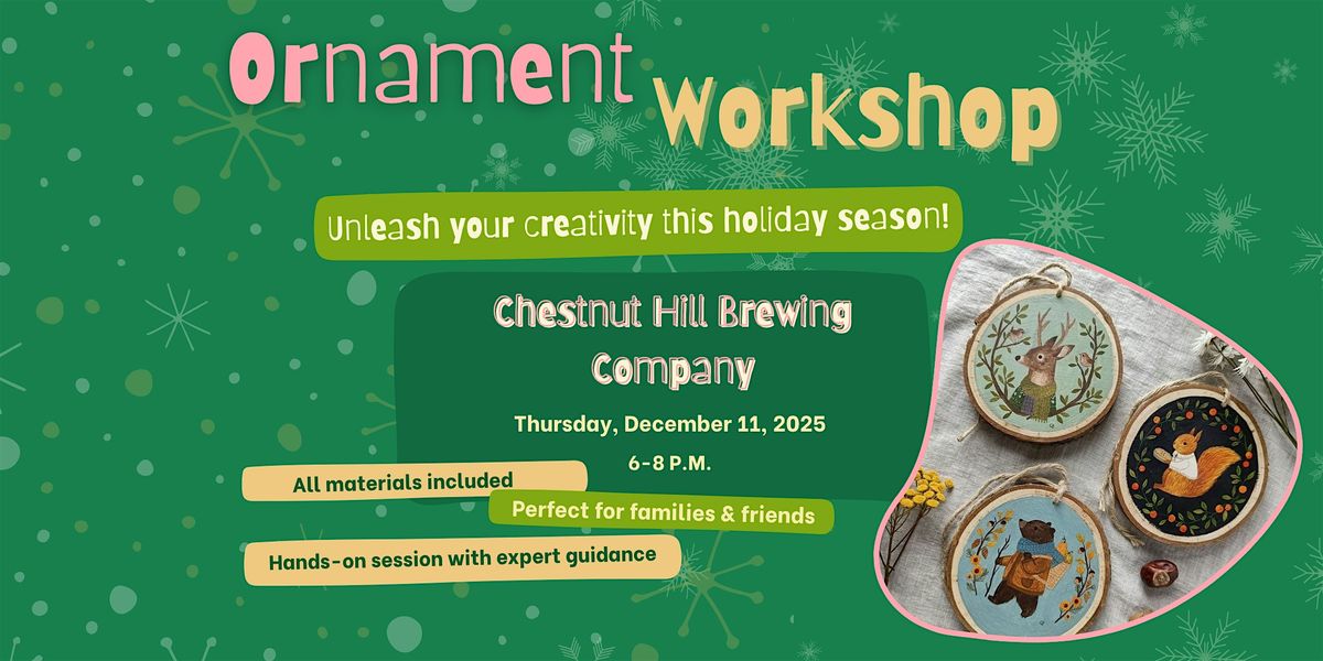 Ornament Workshop - Paint and Sip