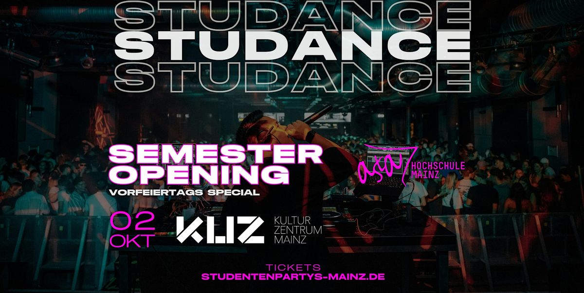 STUDANCE I 02.10.25 I Vorfeiertag I  KUZ Mainz