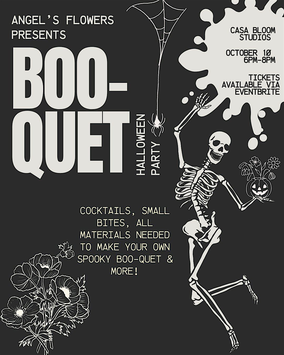 Spooky BOO-QUET workshop