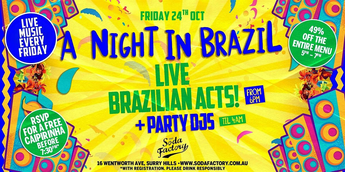 FREE DRINK - A Night In Brazil