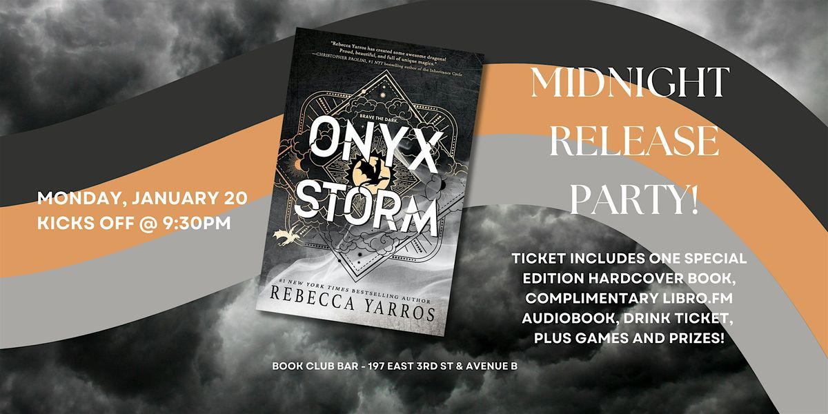 Onyx Storm Midnight Release Party