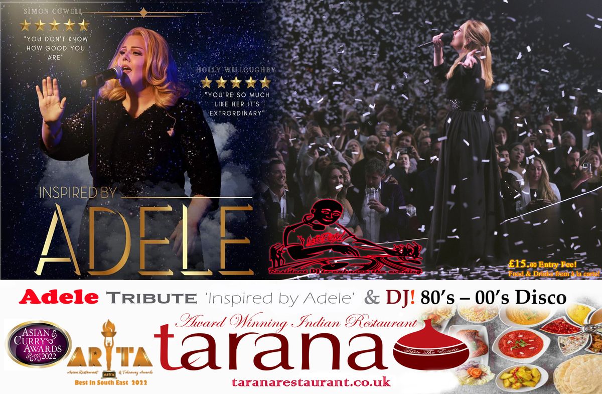 Hello from Tarana: The Adele Tribute Experience!..Feel the Soul, Hear the Hits, Live the Night! \ud83c\udfa4\ud83c\udf1f