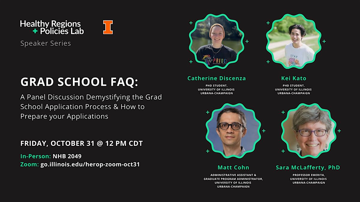 Speaker Series\u2014Grad School FAQ