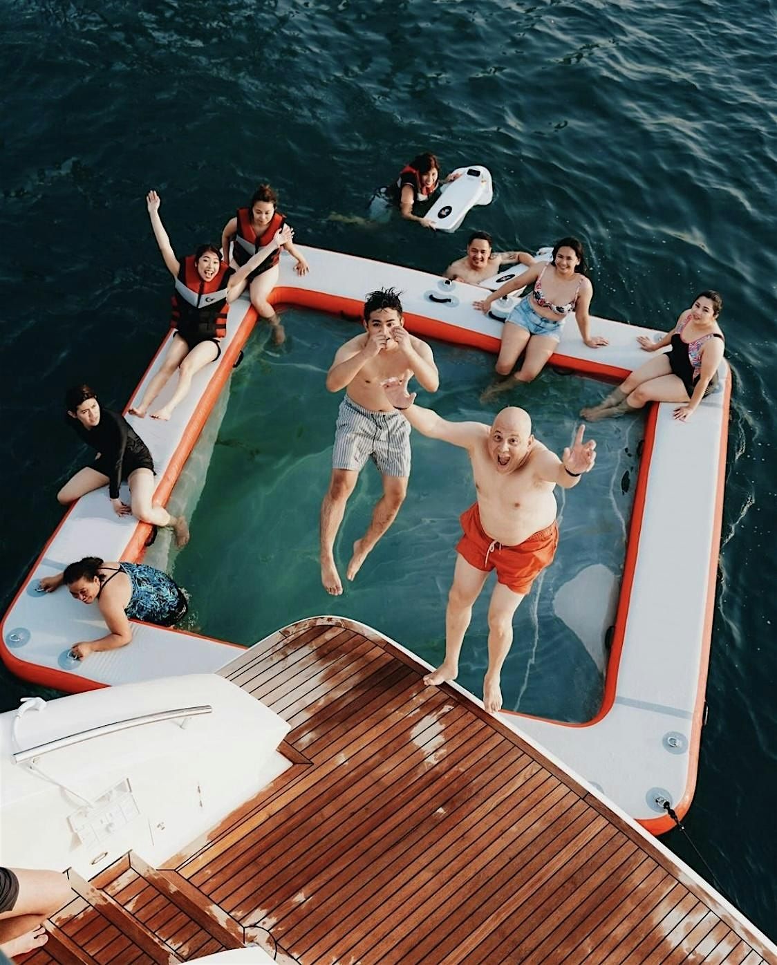 Luxury Super Yacht Experience w\/ Live DJ, BBQ, Swimming & Water Slides