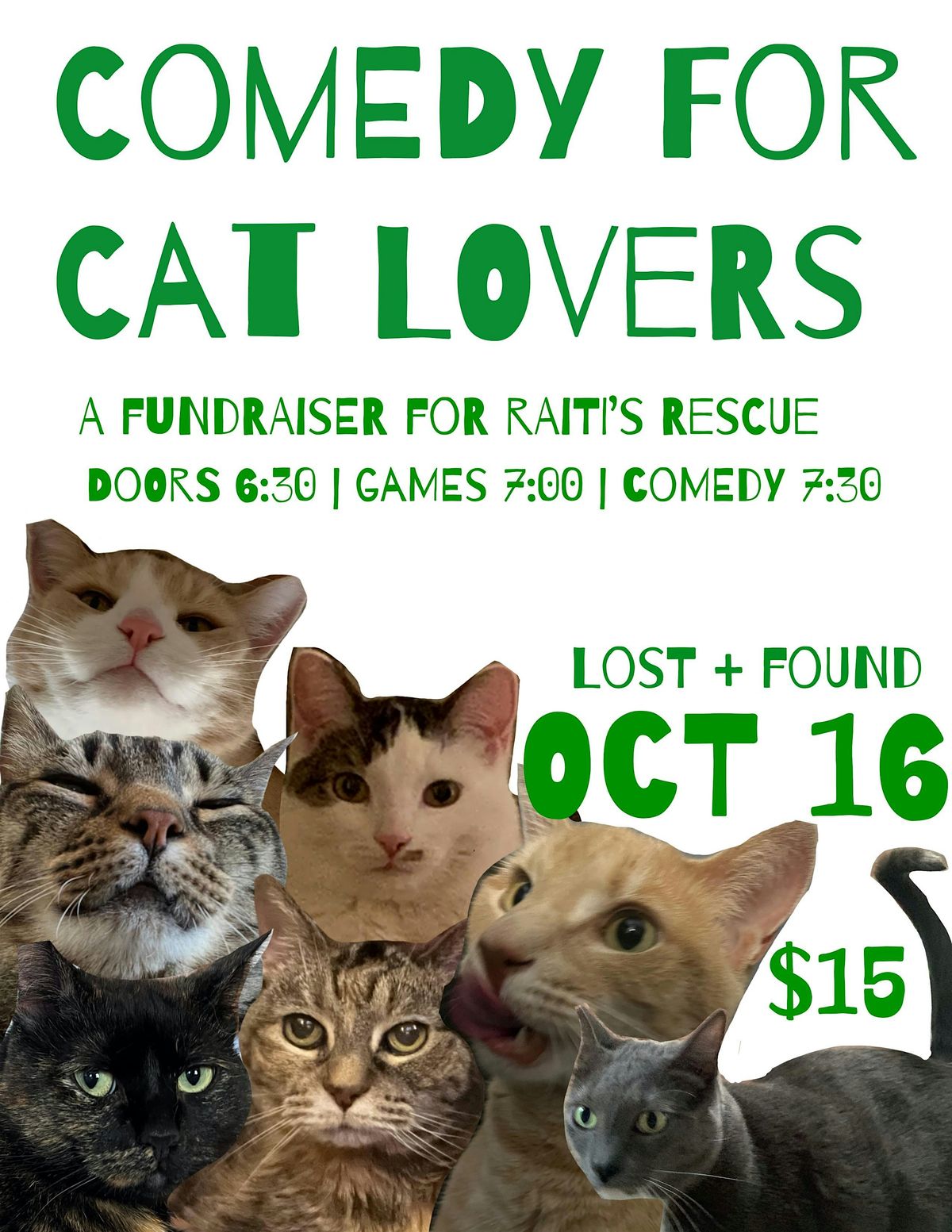 Comedy for Cat Lovers Fundraiser
