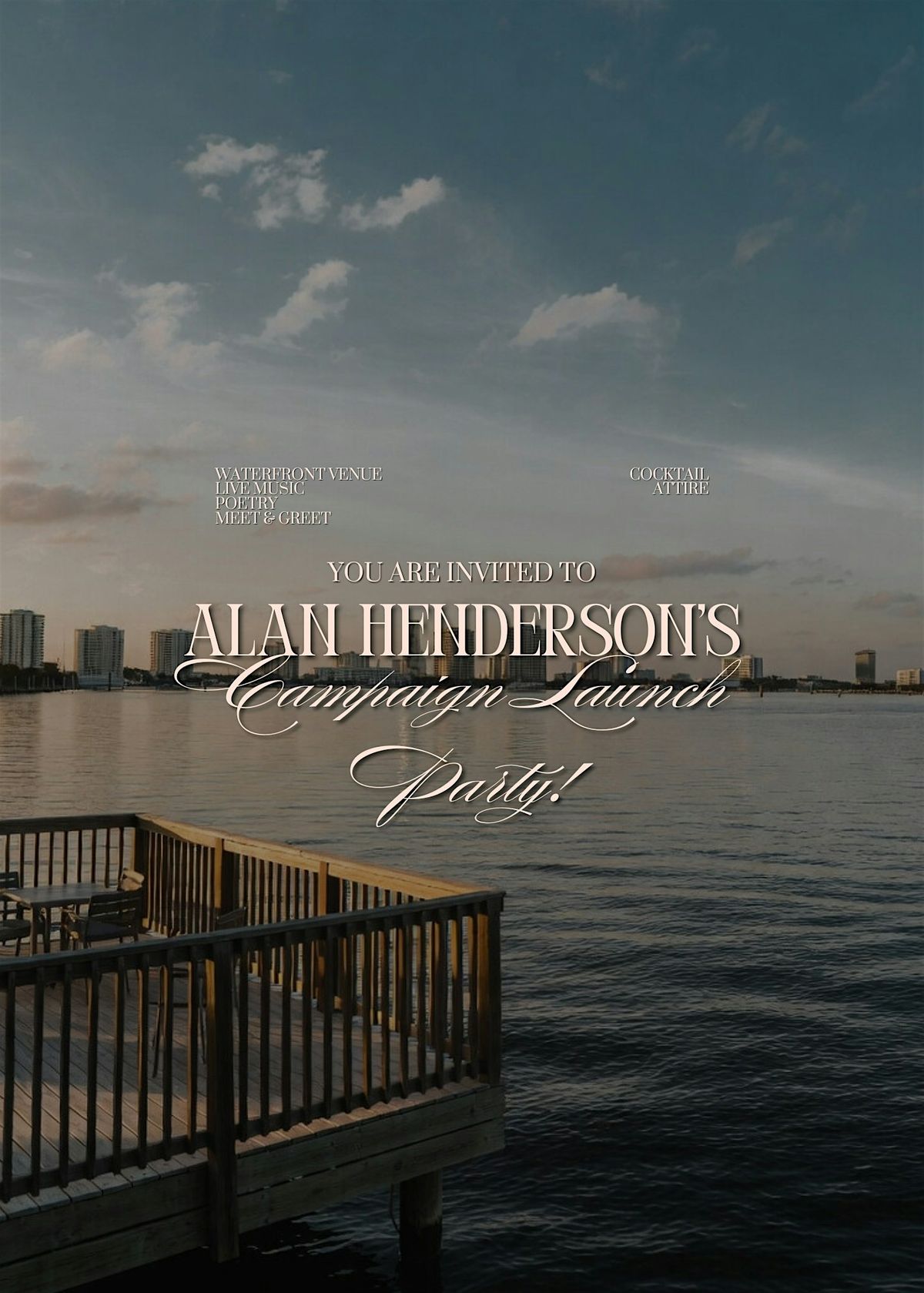 Alan Henderson's Waterfront Campaign Launch Party