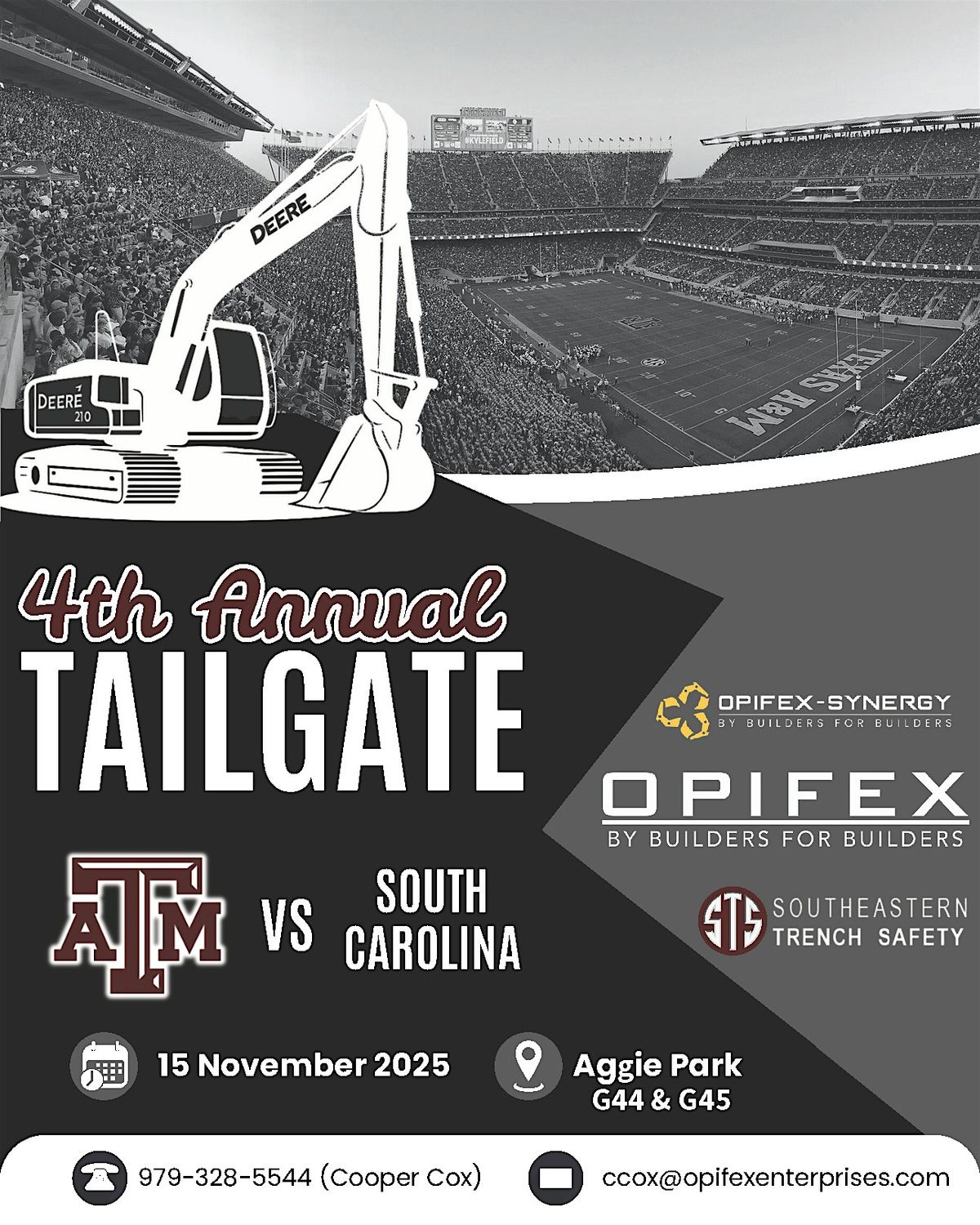4th Annual OPIFEX Tailgate!  BTHO South Carolina