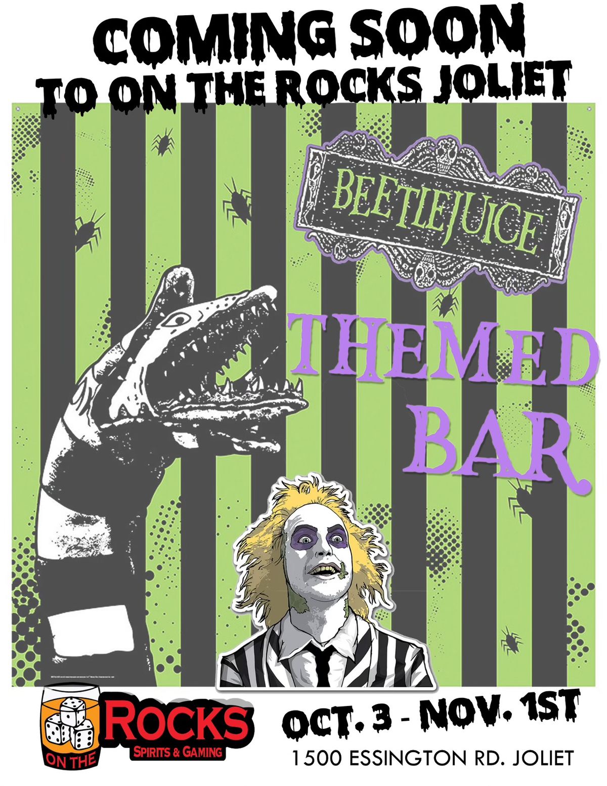 BEETLEJUICE THEMED BAR!!! 