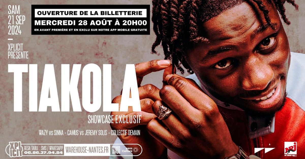 TIAKOLA en showcase exclusif ! @Warehouse Nantes