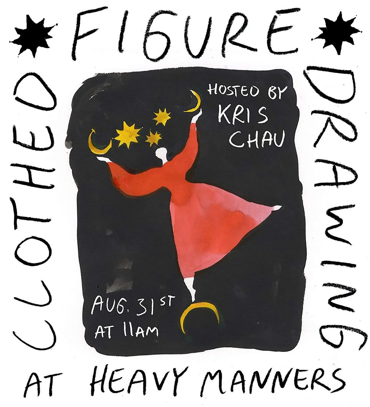 Clothed Figure Drawing at Heavy Manners Hosted by Kris Chau (8\/31)