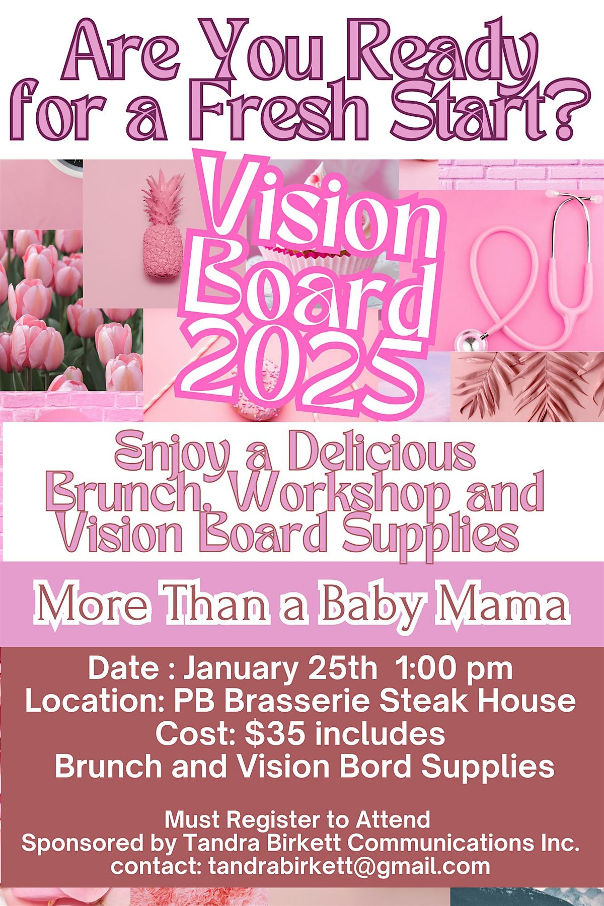 Transformation Vision Board Party 2025