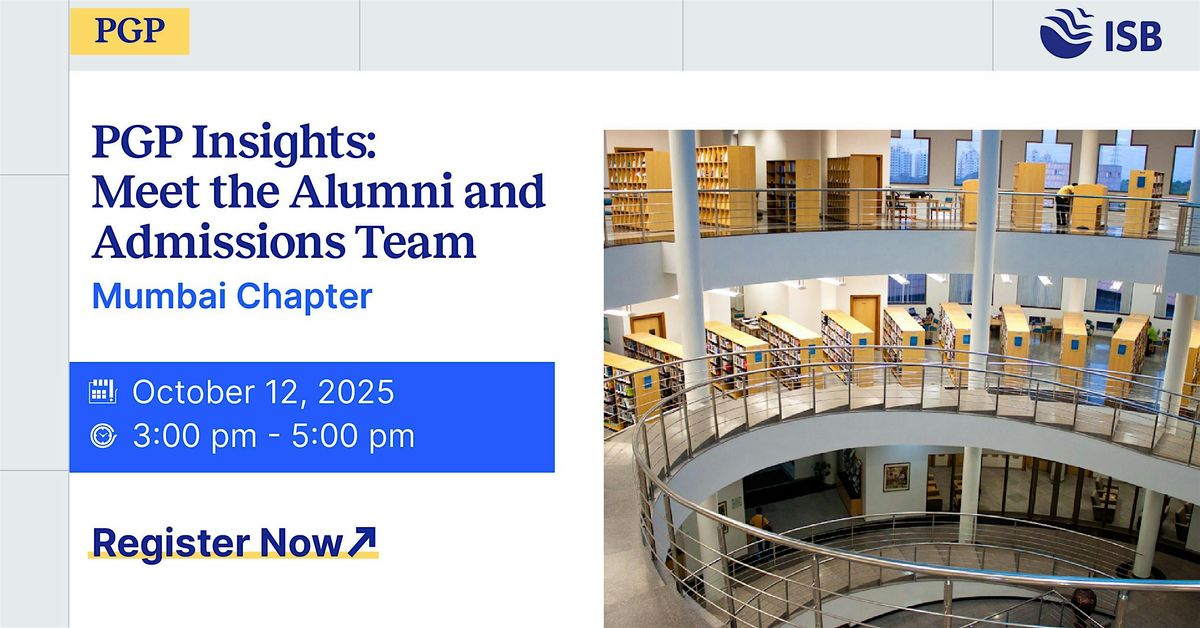 PGP Insights: Meet the Alumni and Admissions Team at Mumbai