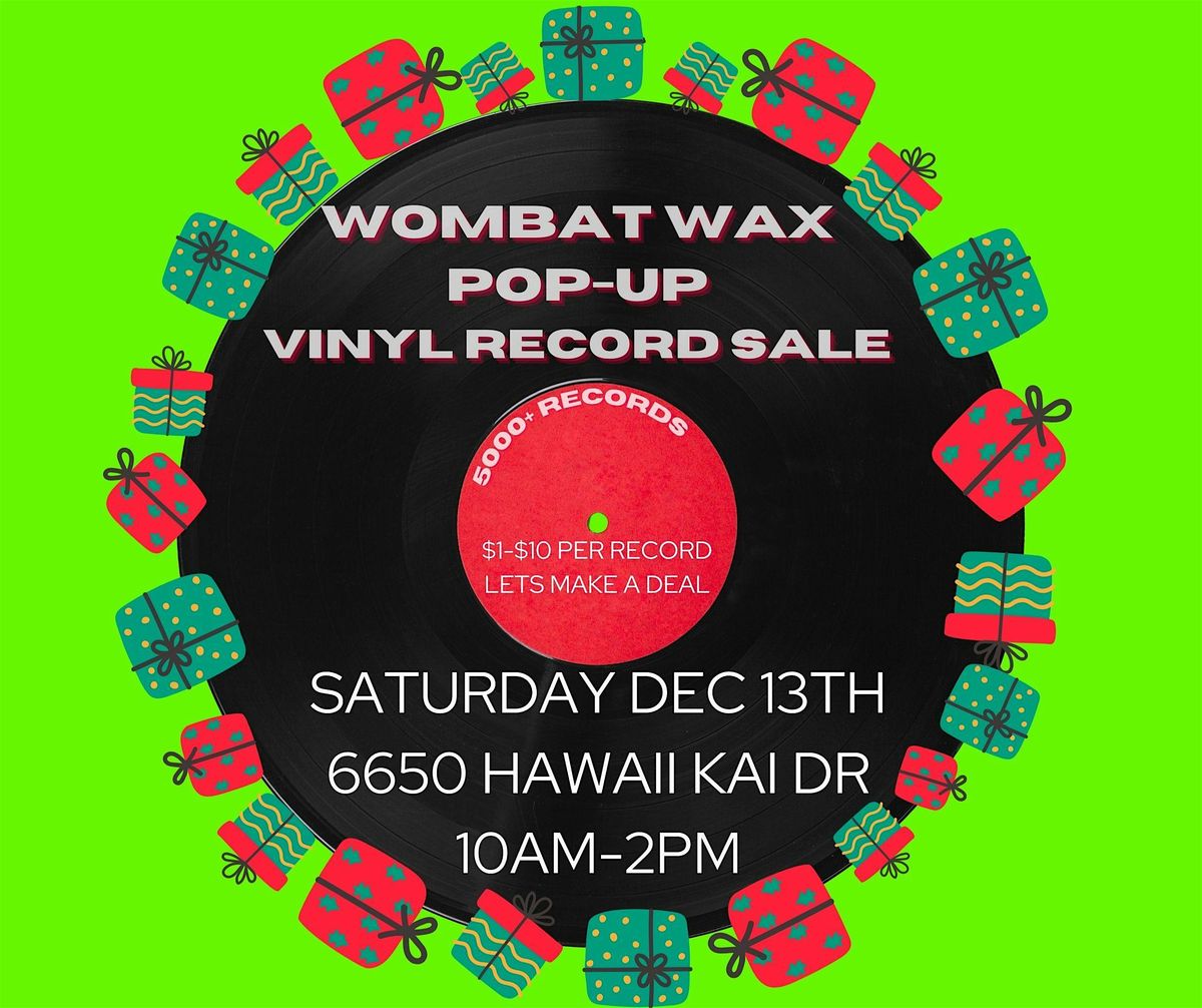 VINYL RECORD POP-UP SALE