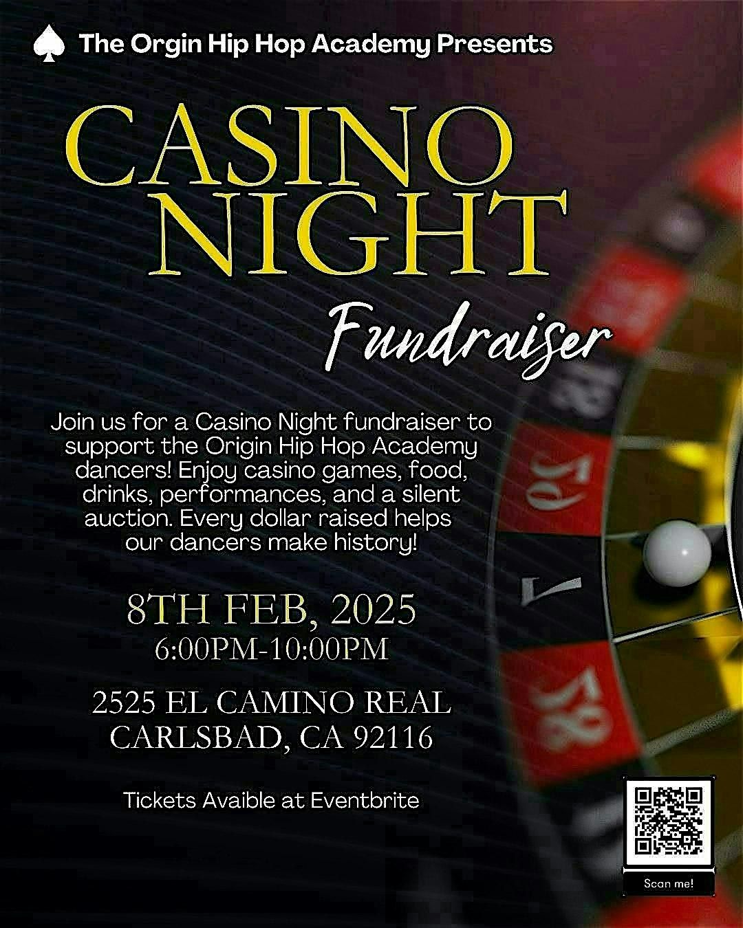 Casino Night: The Origin Hip Hop Academy Fundraiser!