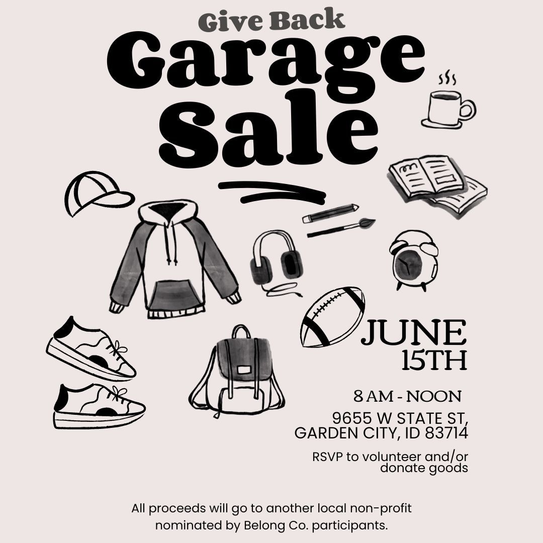 Belong Co. Give Back Garage Sale