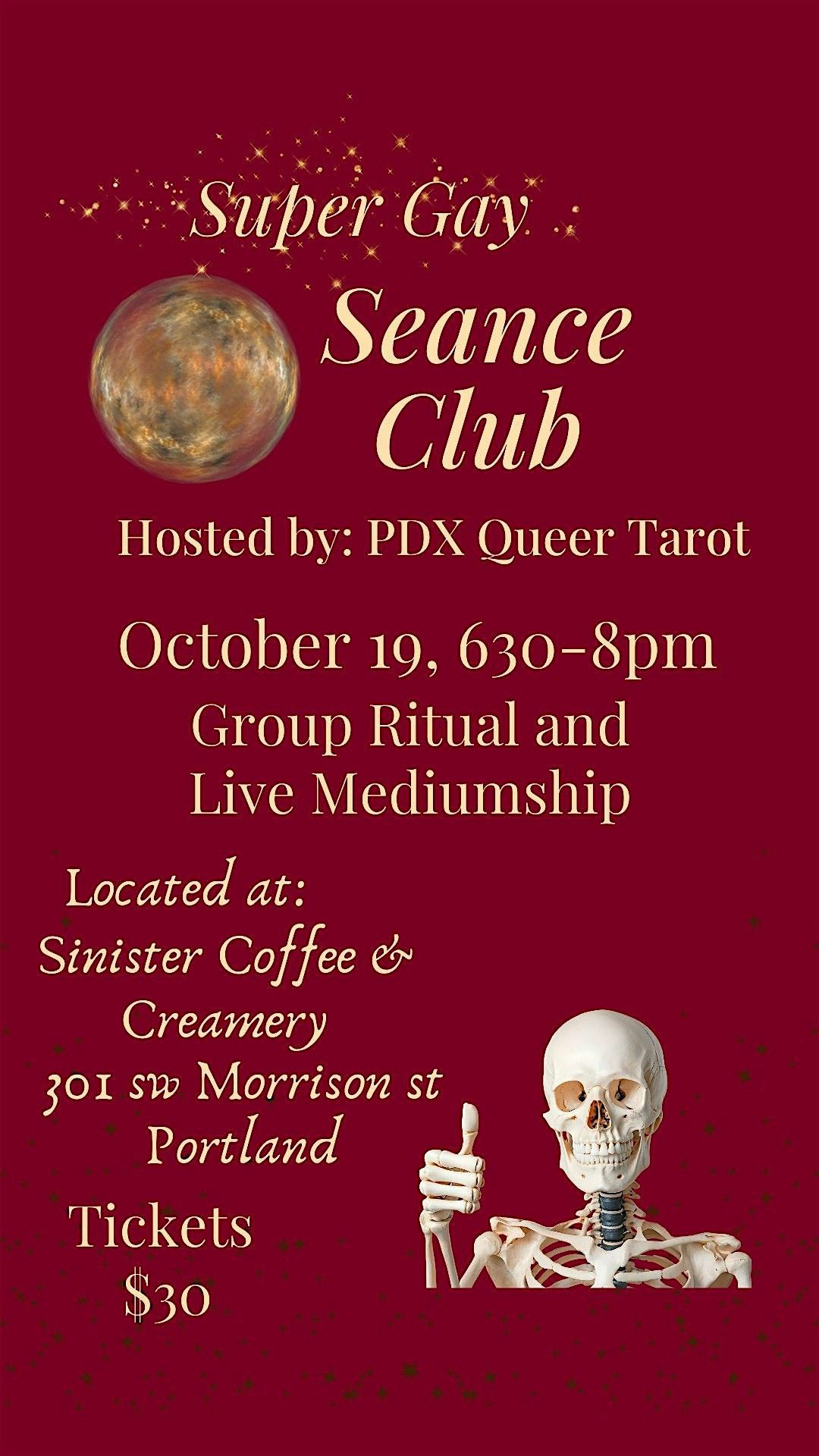Seance Club at Sinister Coffee