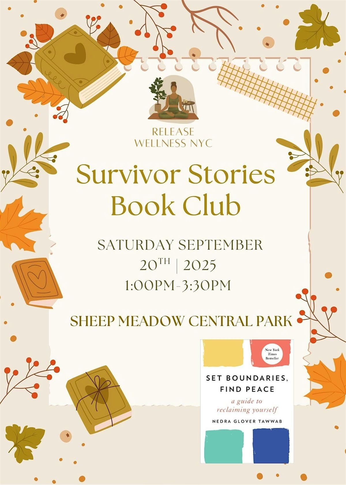 Release Wellness NYC: Survivor Stories Fall Book Club