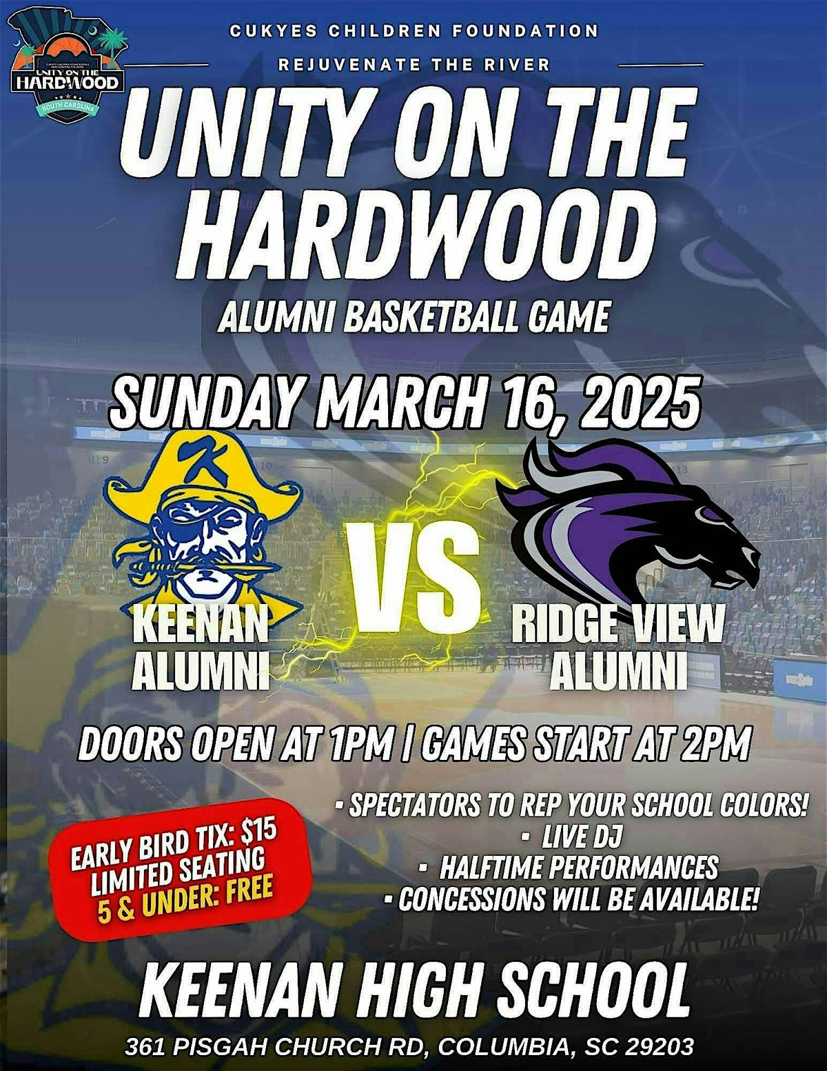 Unity on the Hardwood SC: Ridge View  vs Keenan Alumni Basketball Game