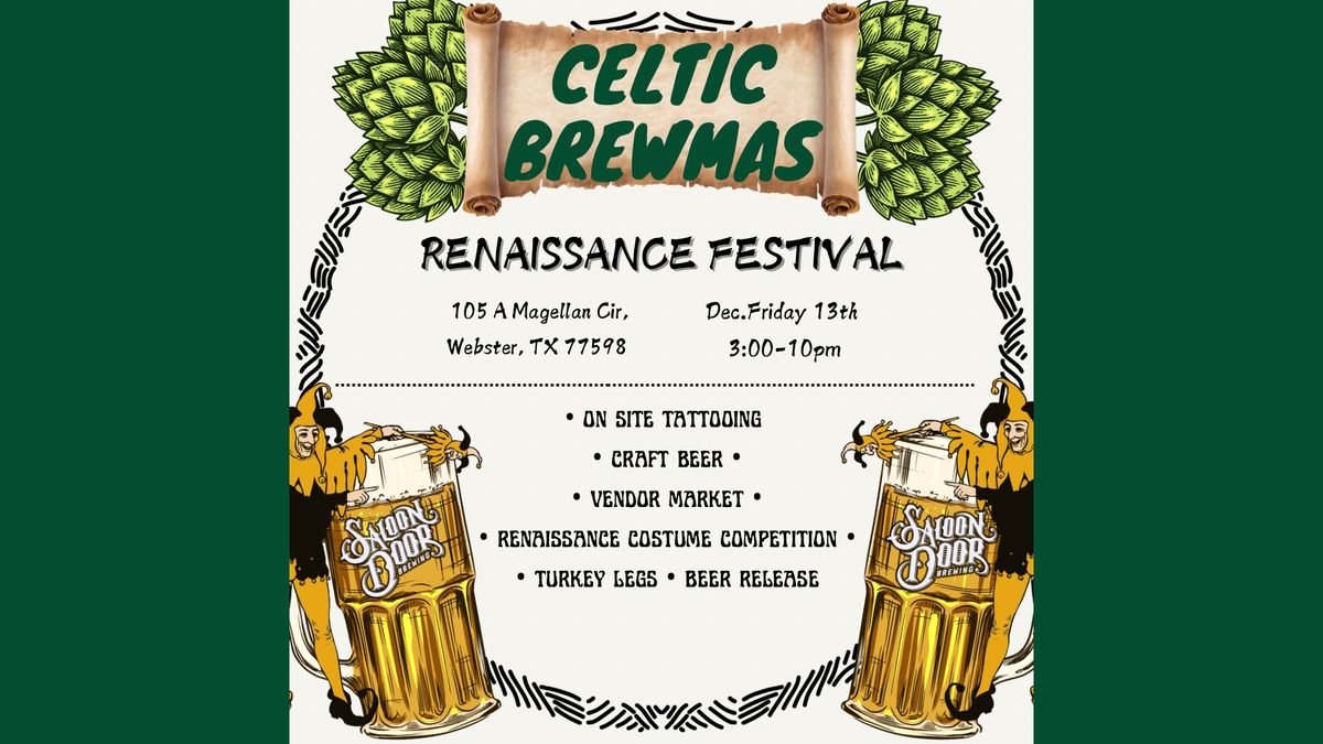 \u201cCELTIC BREWMAS\u201d Renaissance themed Live Tattoo & Vendor Market  