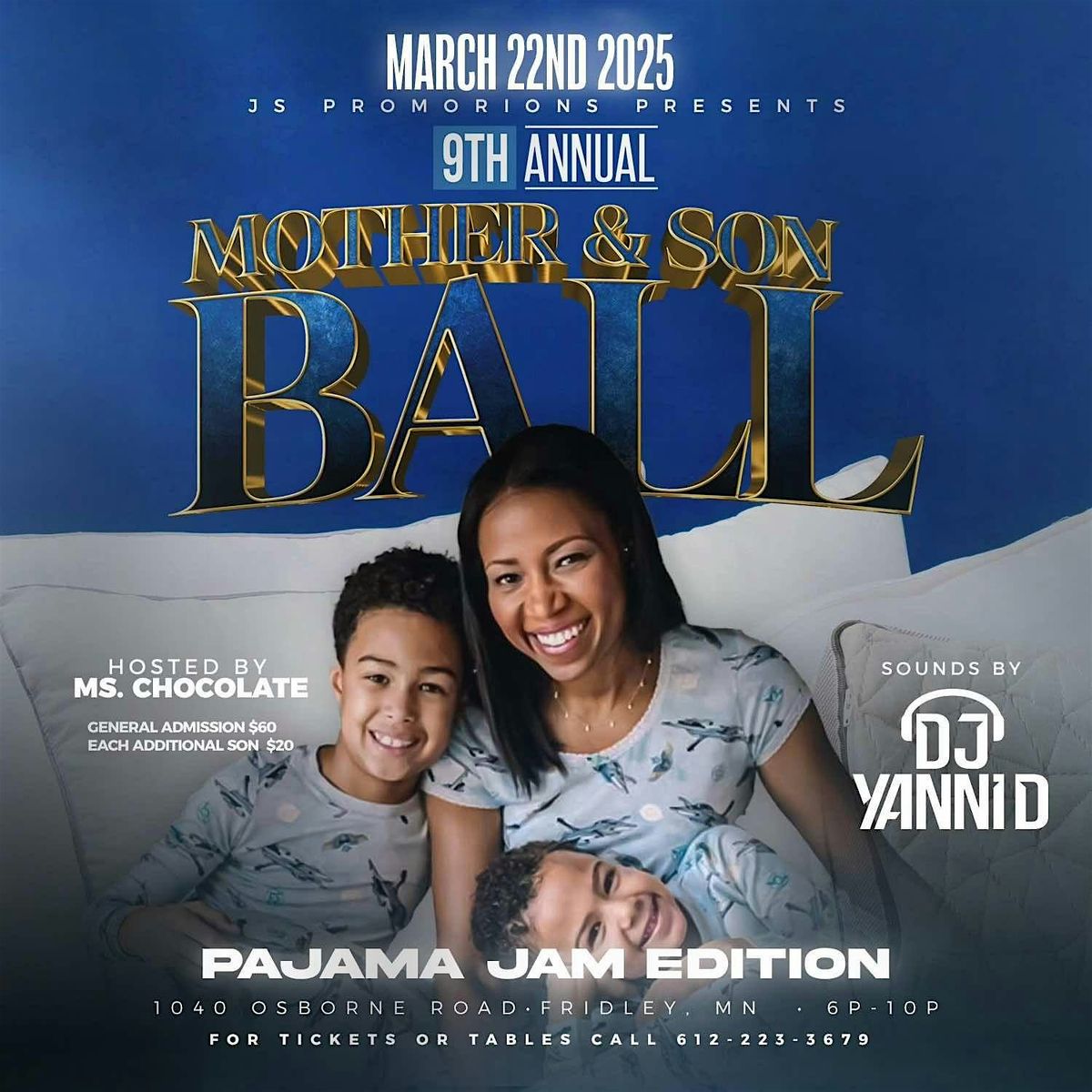 9th Annual Mother  & Son  Ball  " Pajama Jam Edition"