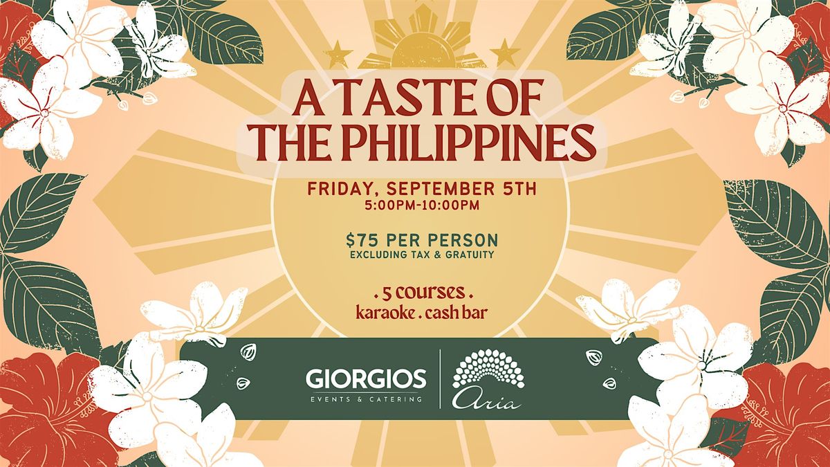 A Taste of  the Philippines Pop-up Dinner