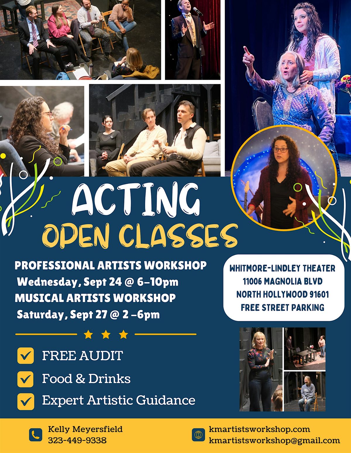 OPEN Musical Acting Class! The Musical Artists Workshop! FREE!