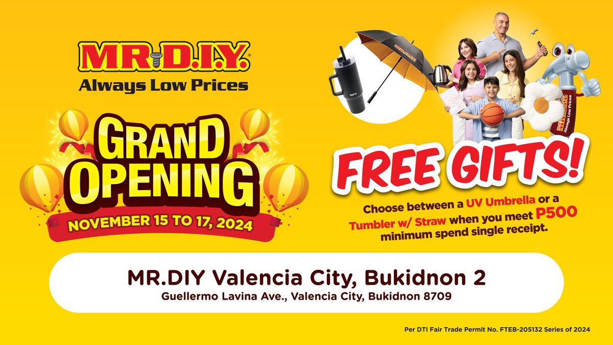 GRAND OPENING: MR.DIY Valencia City, Bukidnon 2 