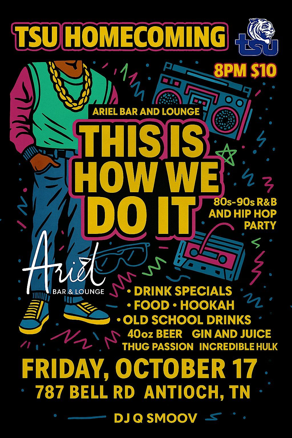TSU Homecoming 80s-90s Throwback Party