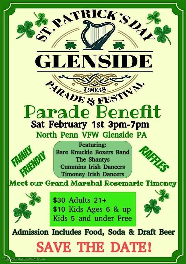 Glenside Saint Patrick\u2019s Day Parade fundraiser