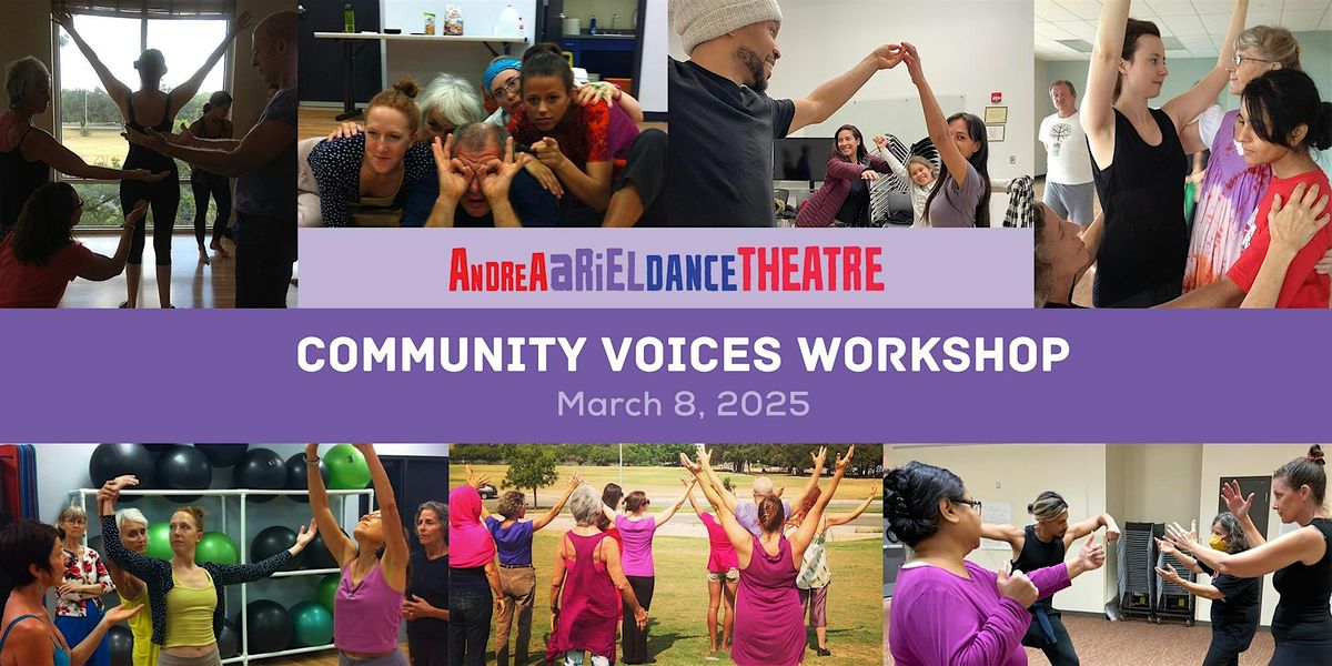 Community Voices Workshop - FREE!