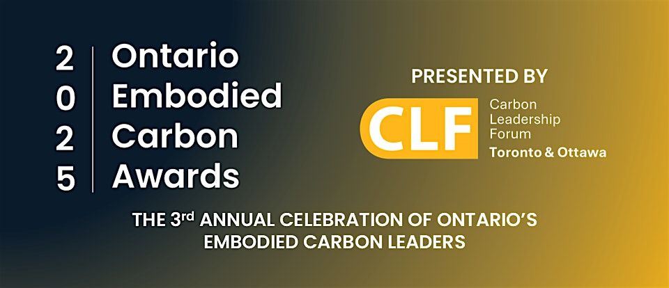 Ontario Embodied Carbon Awards 2025