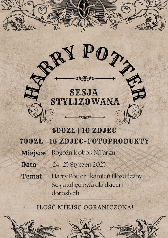 Sesja stylizowana Harry Potter i Kamie\u0144 Filozoficzny 