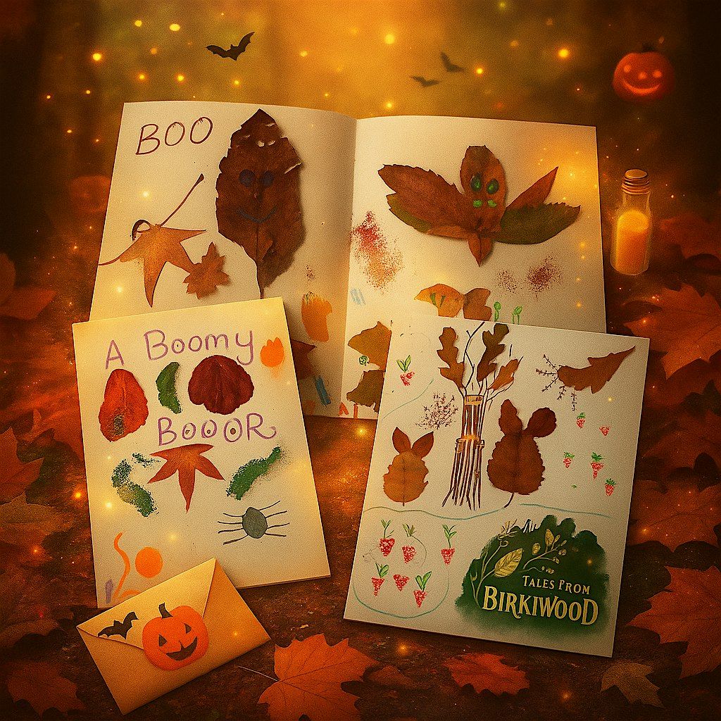 Spooky Halloween Leaf Picture Books  Master Class