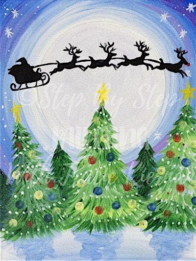 Paint with Ashley Blake \u201cHere comes Santa\u201d Paint Night