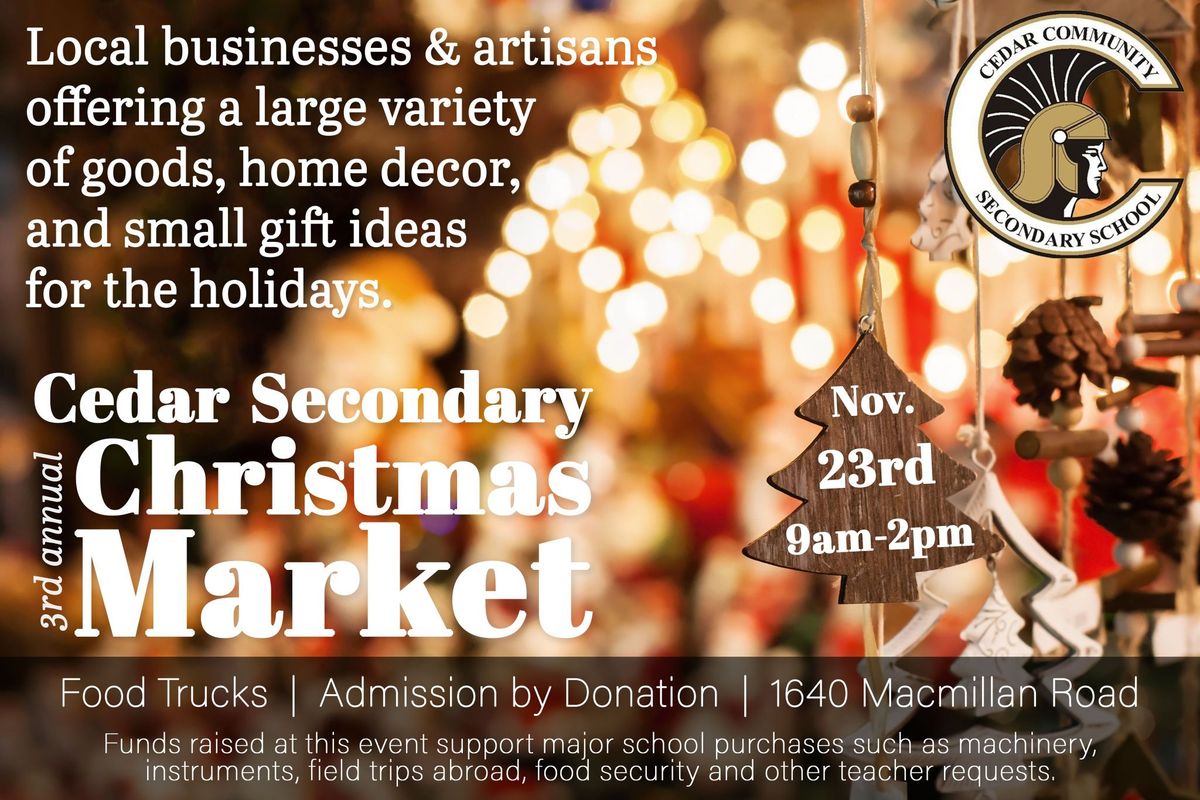 Cedar Community Secondary Christmas Market 