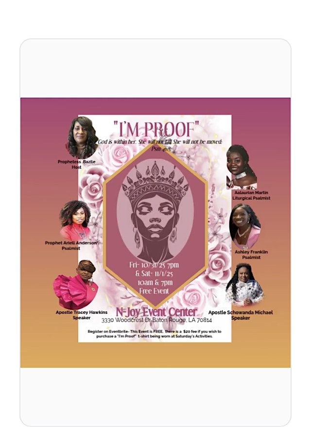 "I'M PROOF" 5th Annual Running to my Rescue Women's Conference