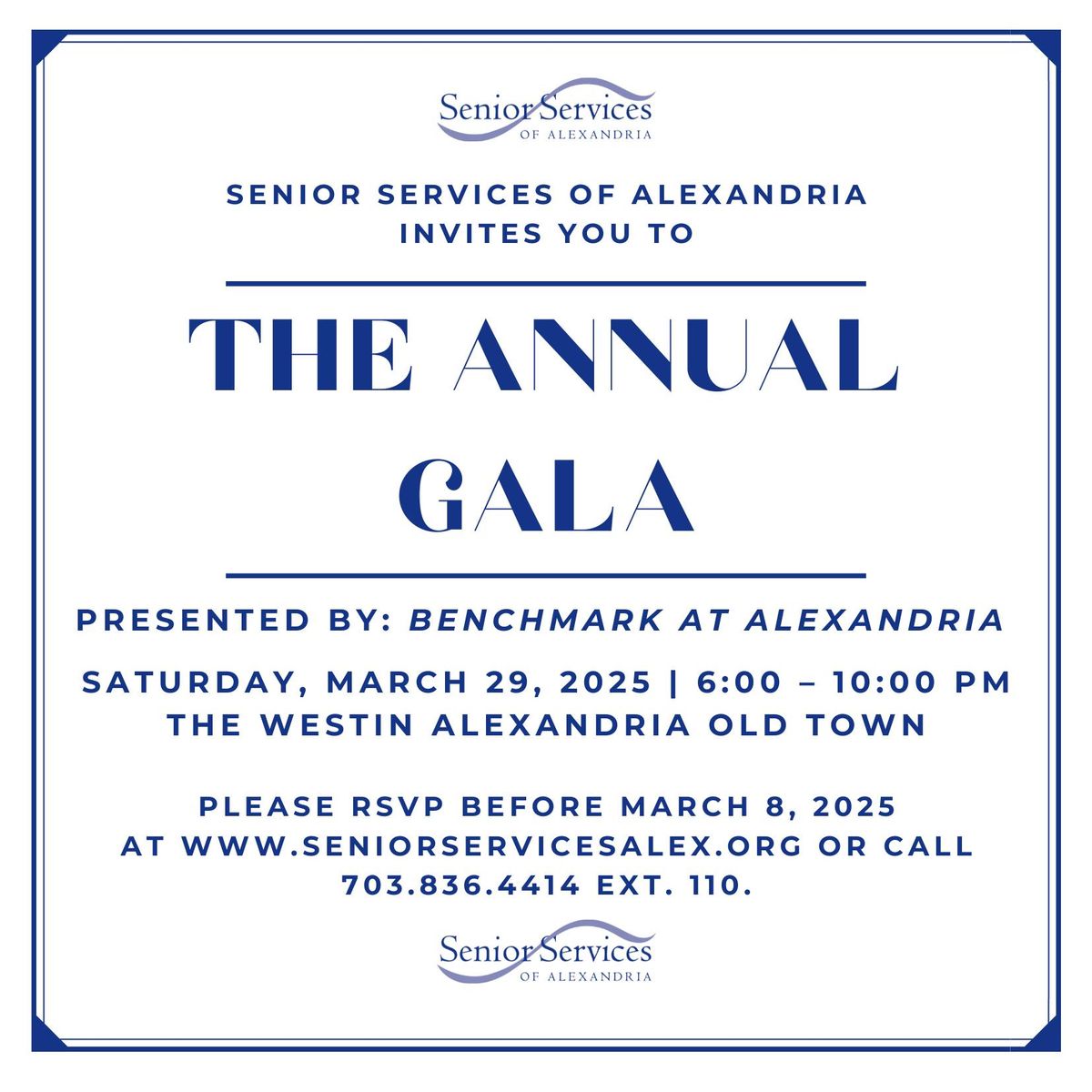 Senior Services of Alexandria's 2025 Annual Gala