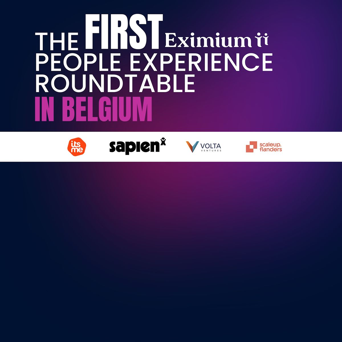 The first people experience roundtable in Belgium