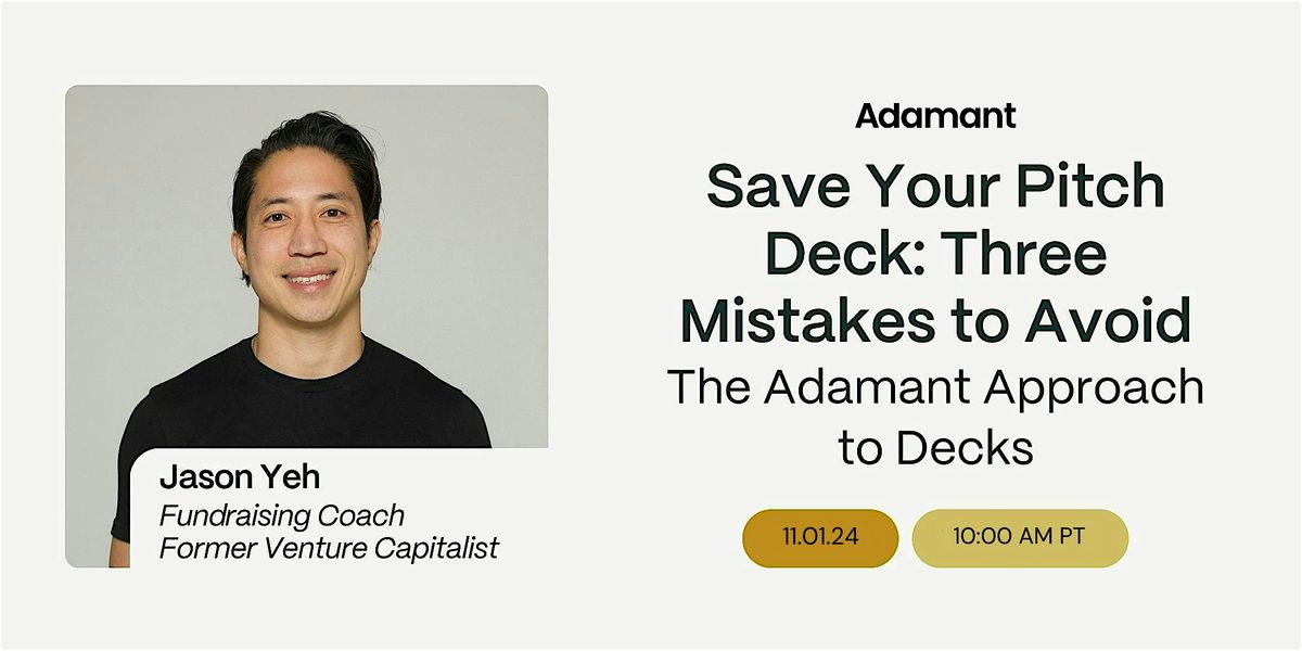 Save Your Pitch Deck: Three Mistakes to Avoid