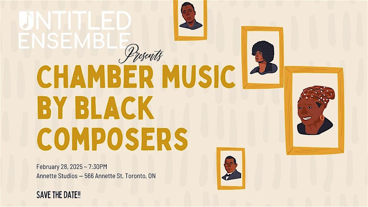 A celebration of Black classical music - chamber music edition!