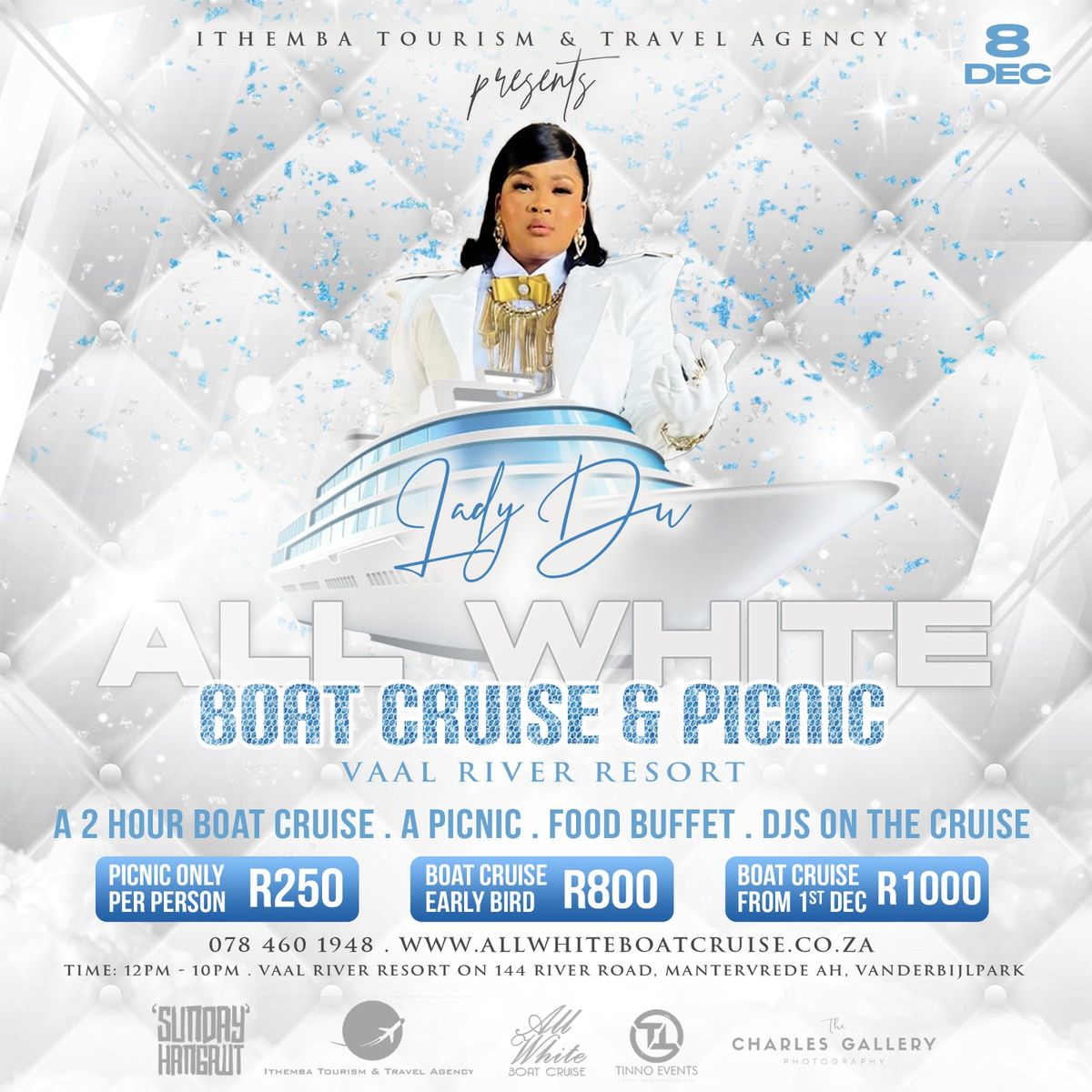 All White Boat Cruise on the Vaal